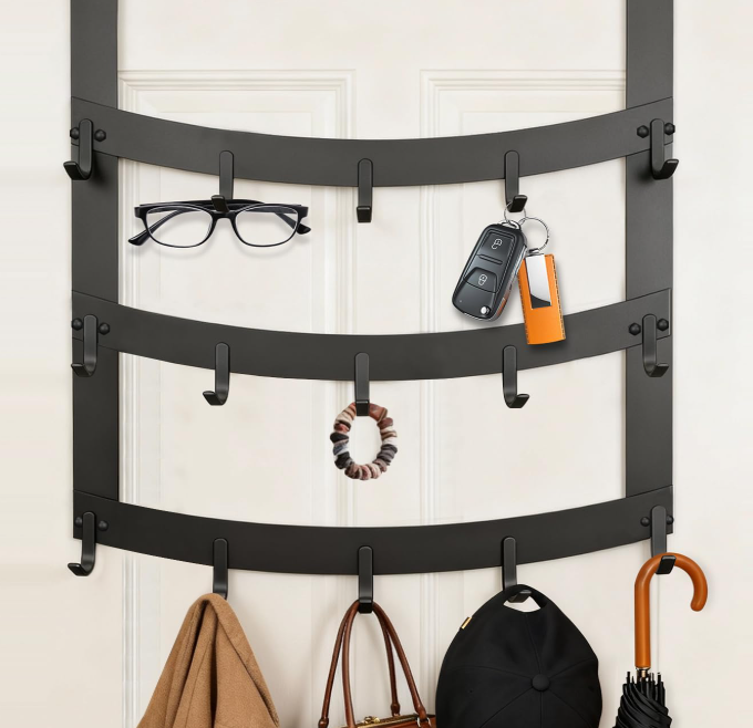 Three-Tier Over-The-Door Storage Rack; Designed For Thick Doors - Image 2