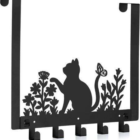 Black Cat Themed Over-The-Door Hook, Cute Room Decor