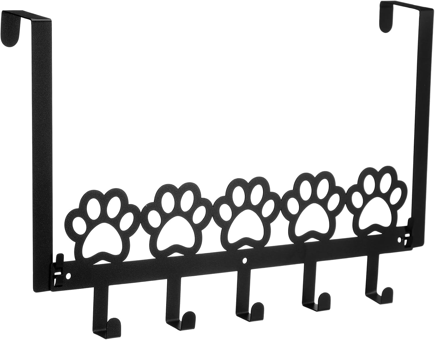 Over-The-Door Hook Rack With A "Dog Paw" Design, 5 Hooks, Decorative And Cute